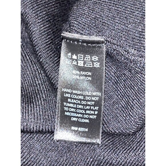 House Of Harlow 1960 Black One-Shoulder Knit Midi Dress Women's Size M - Picture 7 of 8